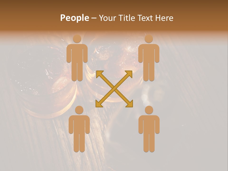 Wood Frozen Liquid PowerPoint Template