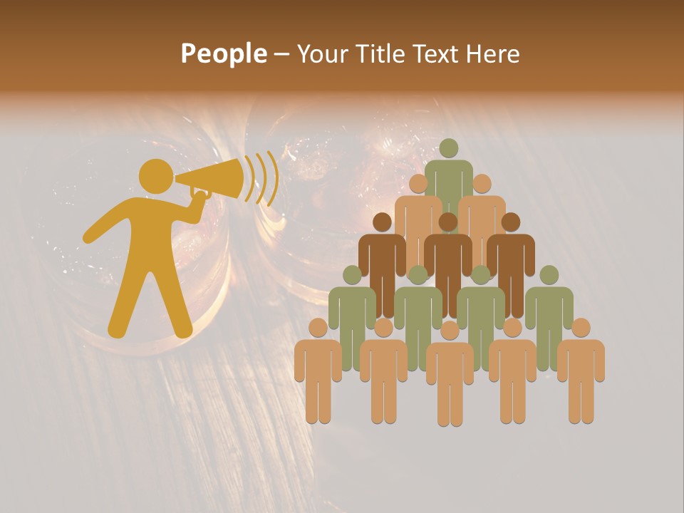 Wood Frozen Liquid PowerPoint Template