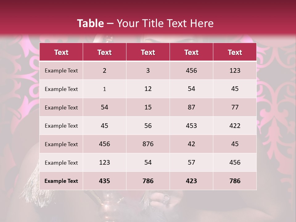 Desire Glamour Looking PowerPoint Template