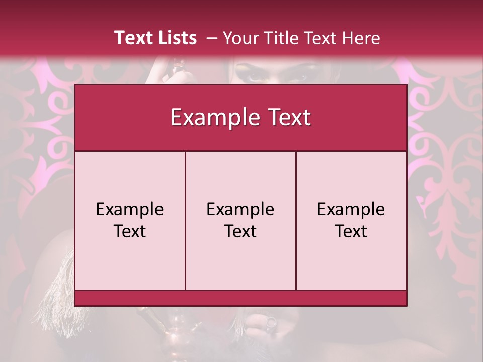 Desire Glamour Looking PowerPoint Template