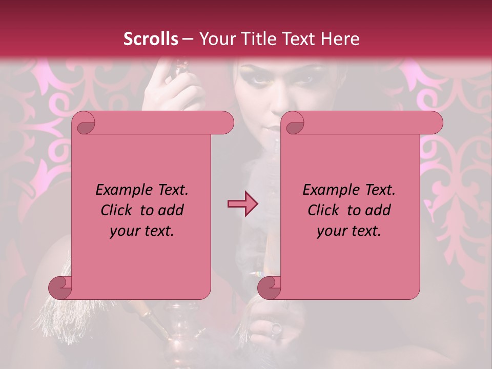 Desire Glamour Looking PowerPoint Template
