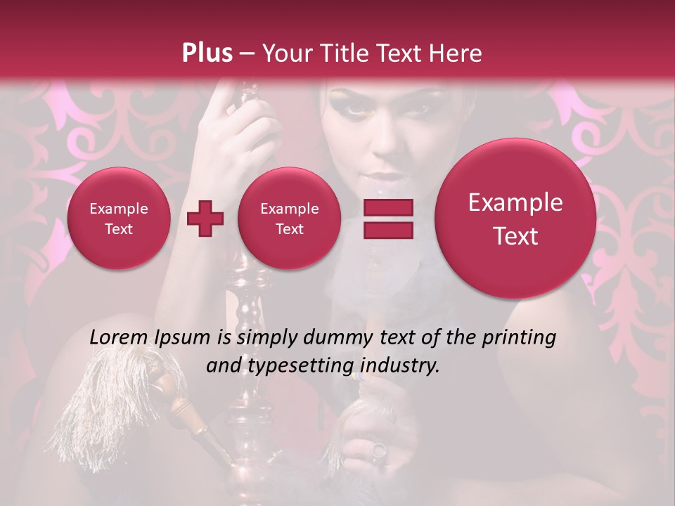 Desire Glamour Looking PowerPoint Template