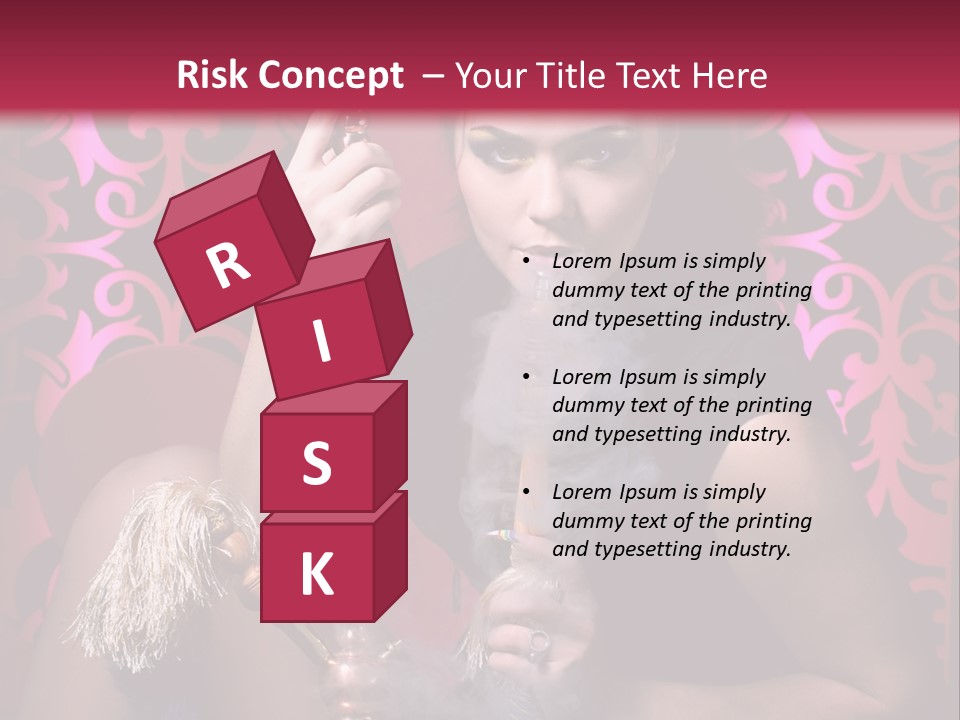 Desire Glamour Looking PowerPoint Template