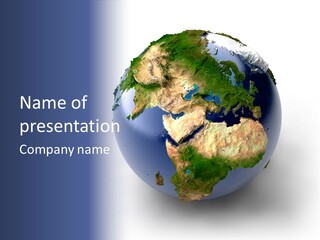 Sahara Nature Map PowerPoint Template