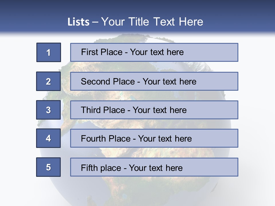 Sahara Nature Map PowerPoint Template