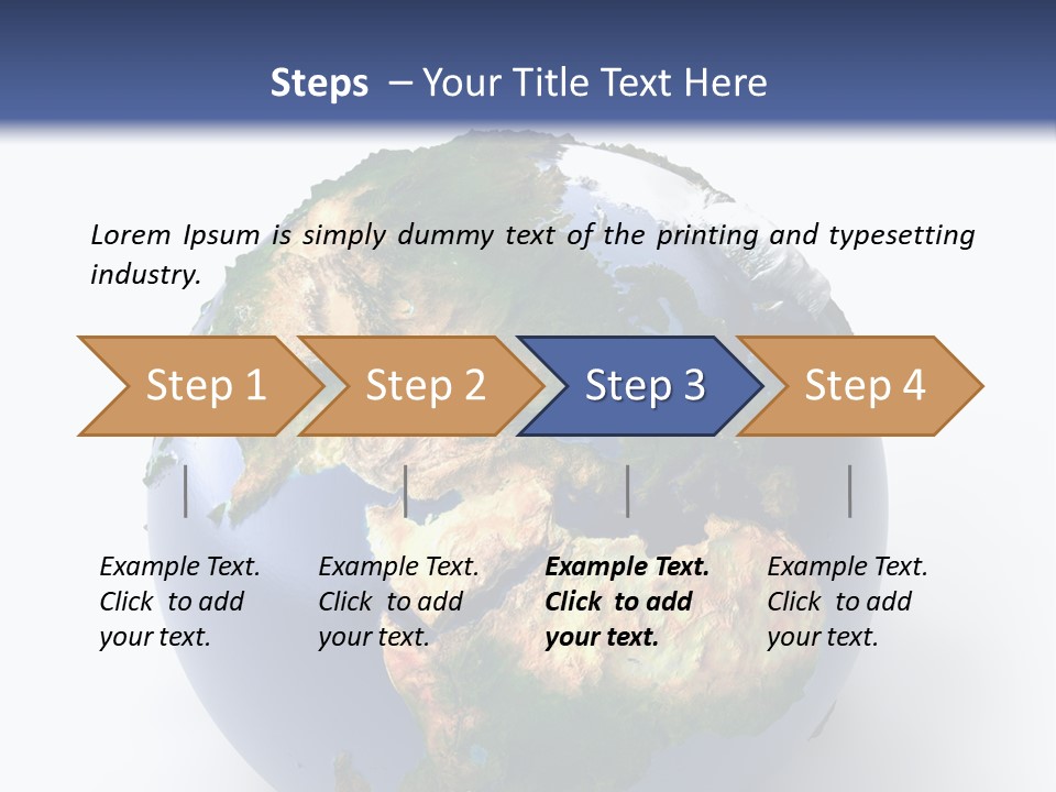 Sahara Nature Map PowerPoint Template