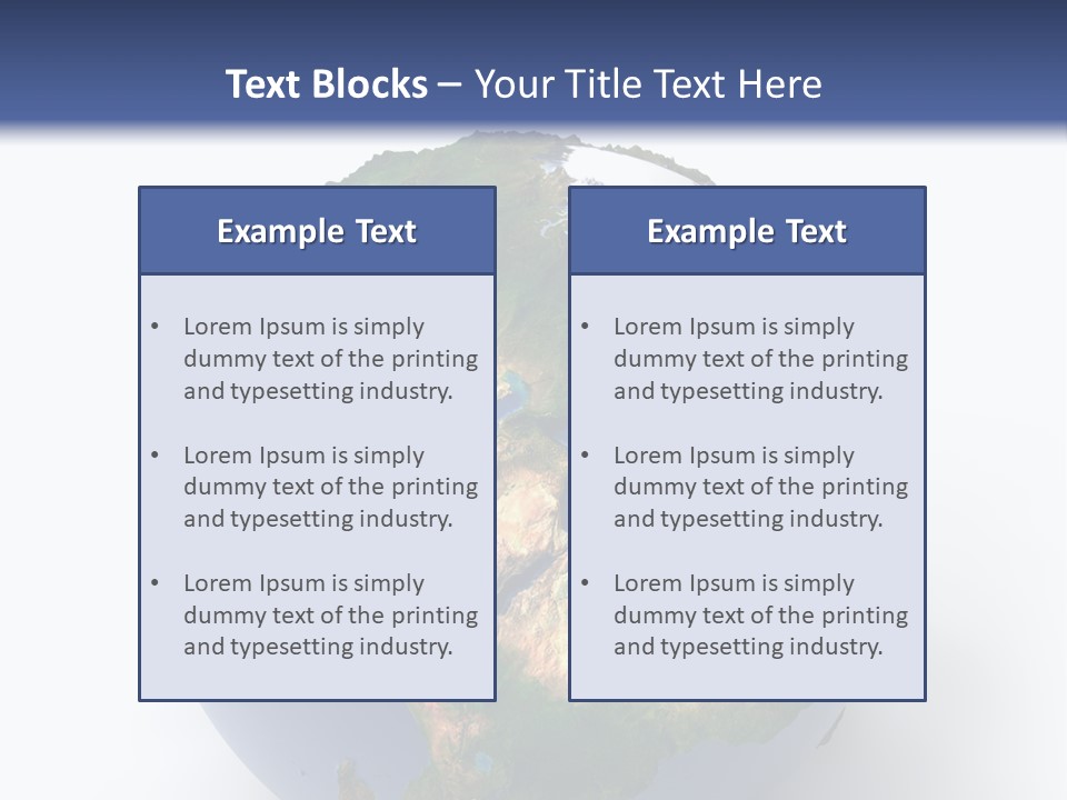 Sahara Nature Map PowerPoint Template