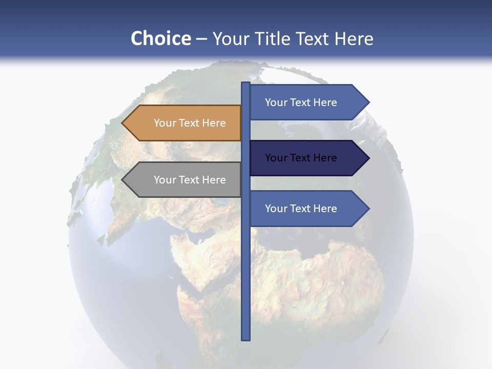 Sahara Nature Map PowerPoint Template