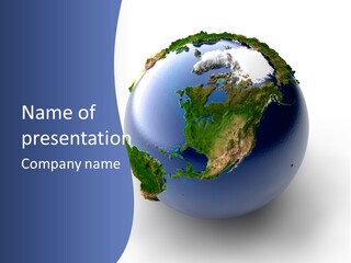 United Land Isolated PowerPoint Template