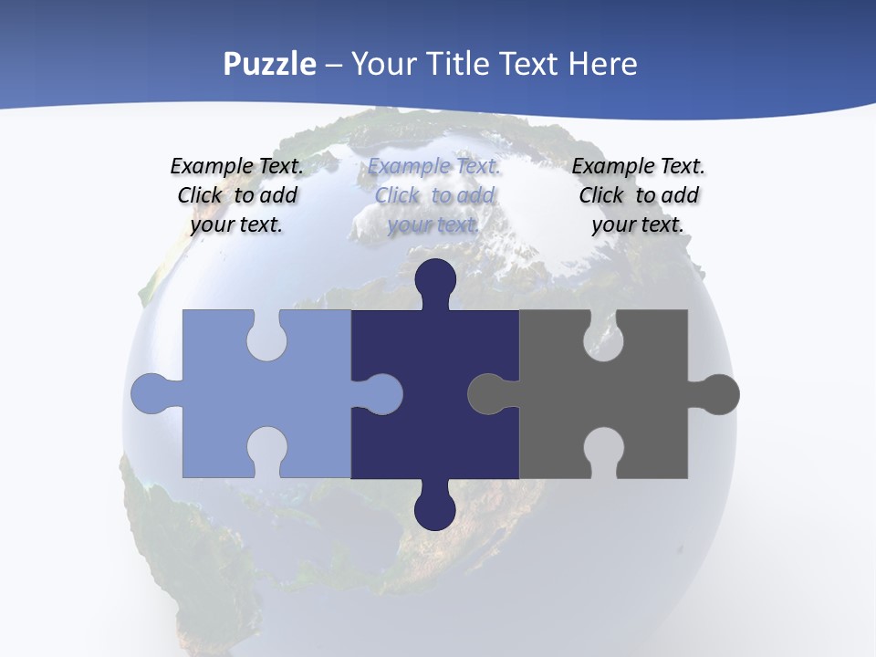 United Land Isolated PowerPoint Template