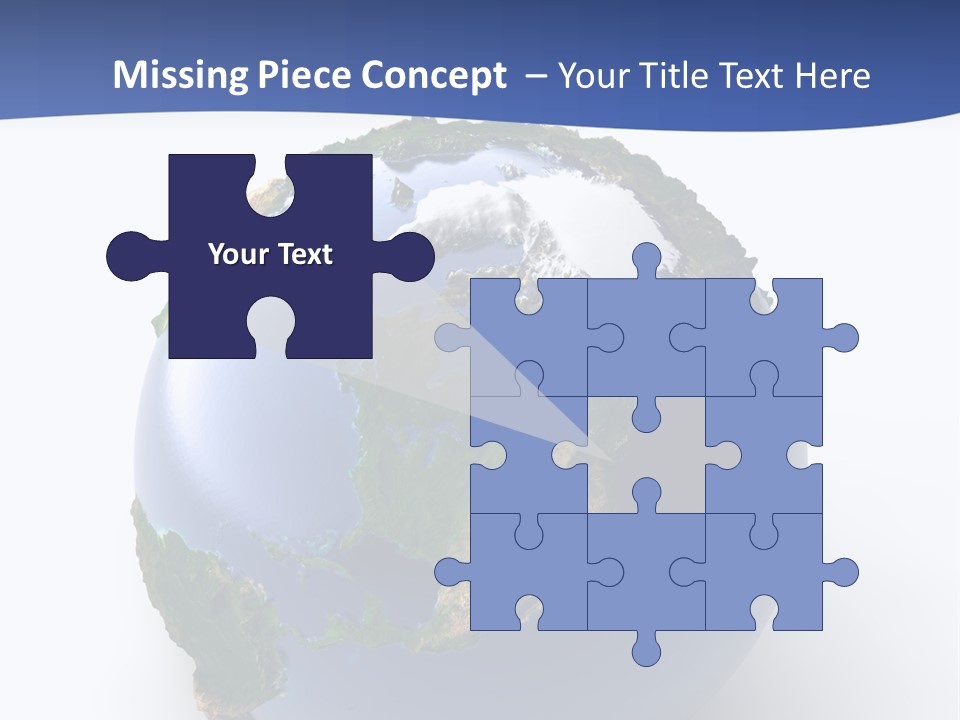 United Land Isolated PowerPoint Template