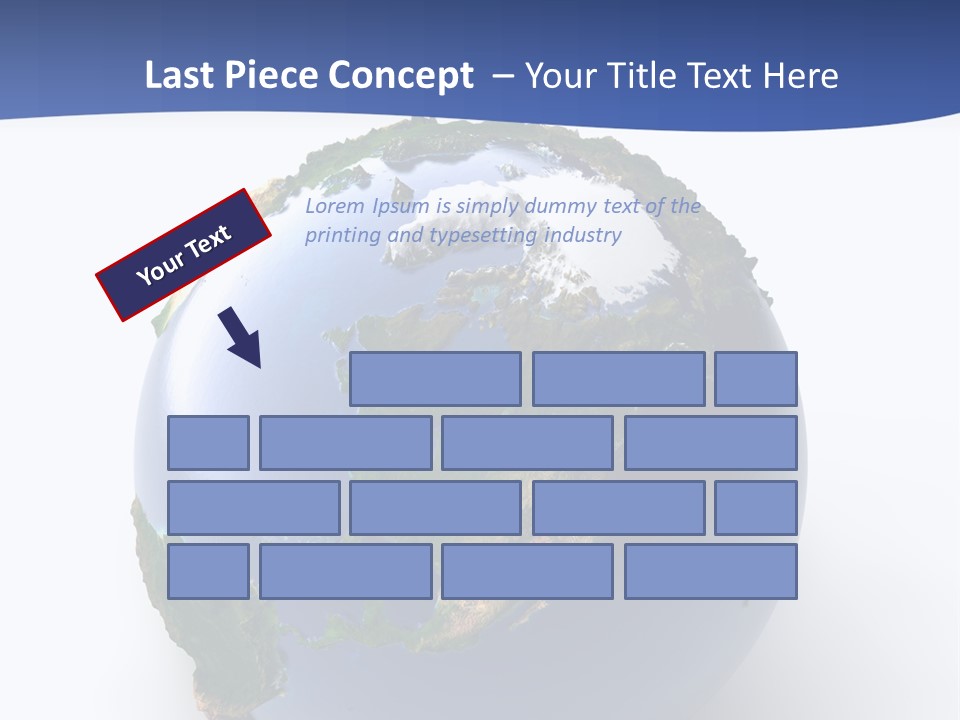 United Land Isolated PowerPoint Template