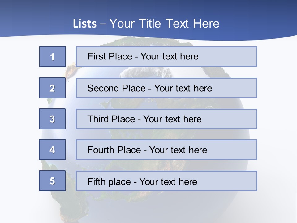 United Land Isolated PowerPoint Template