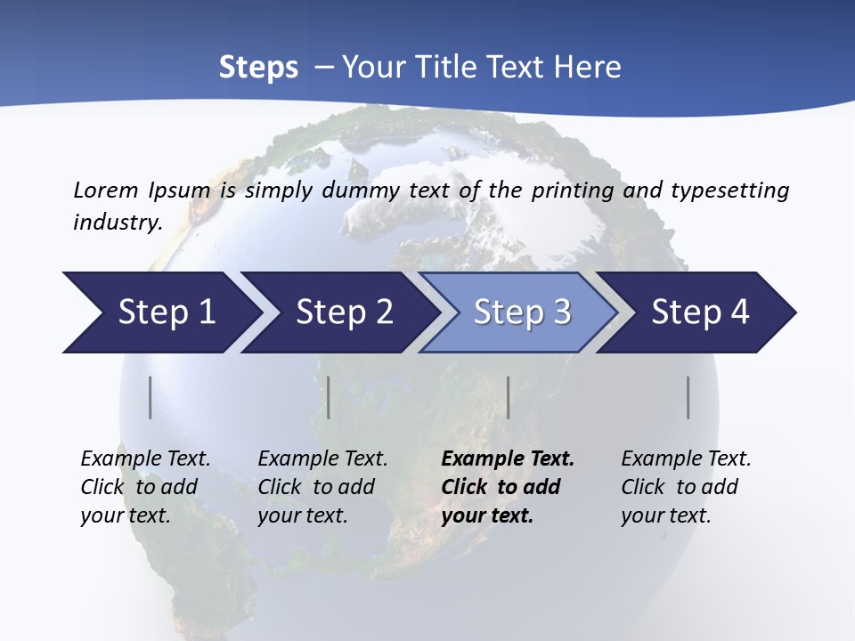 United Land Isolated PowerPoint Template