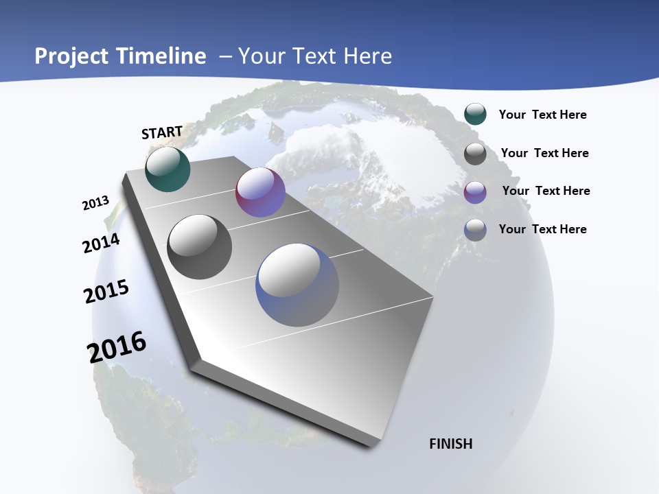 United Land Isolated PowerPoint Template