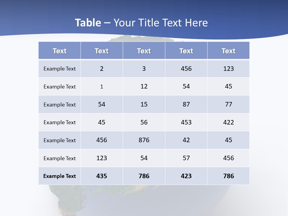 United Land Isolated PowerPoint Template