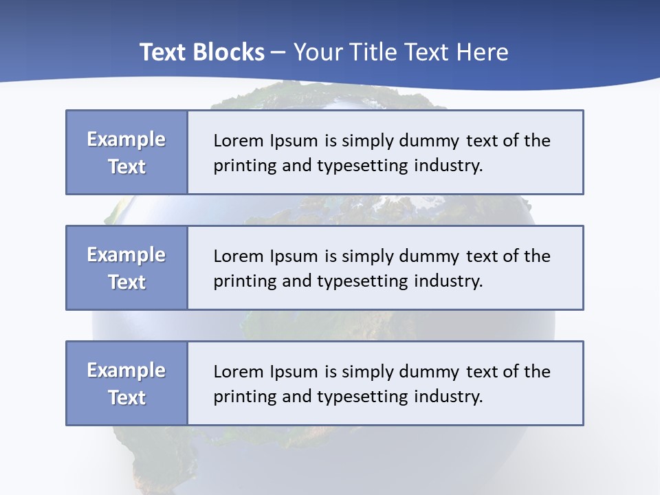 United Land Isolated PowerPoint Template