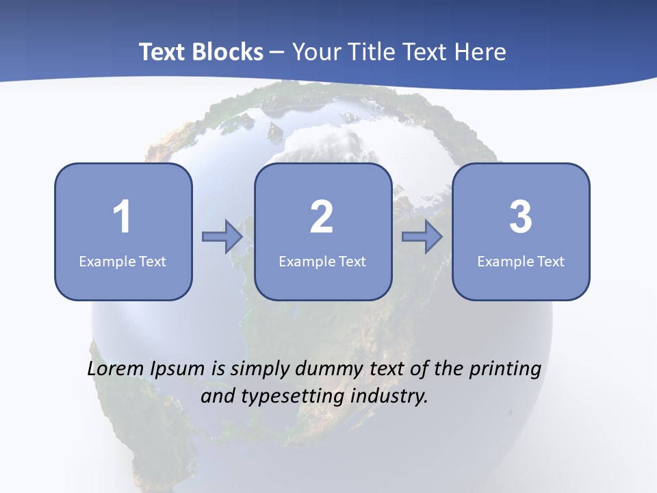 United Land Isolated PowerPoint Template