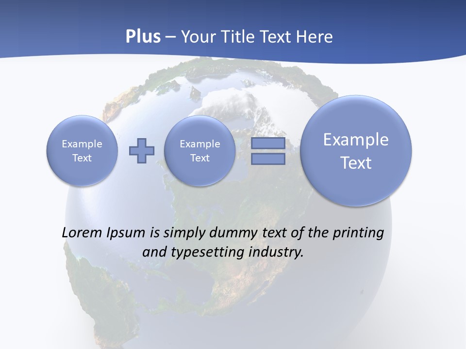 United Land Isolated PowerPoint Template