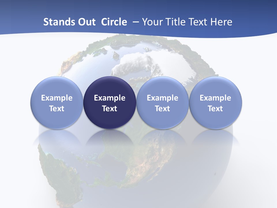 United Land Isolated PowerPoint Template