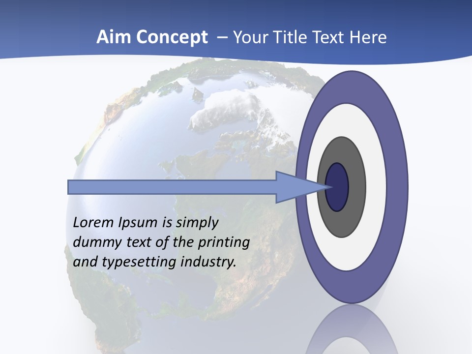 United Land Isolated PowerPoint Template