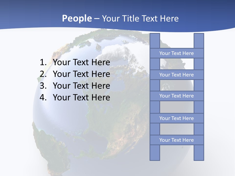 United Land Isolated PowerPoint Template