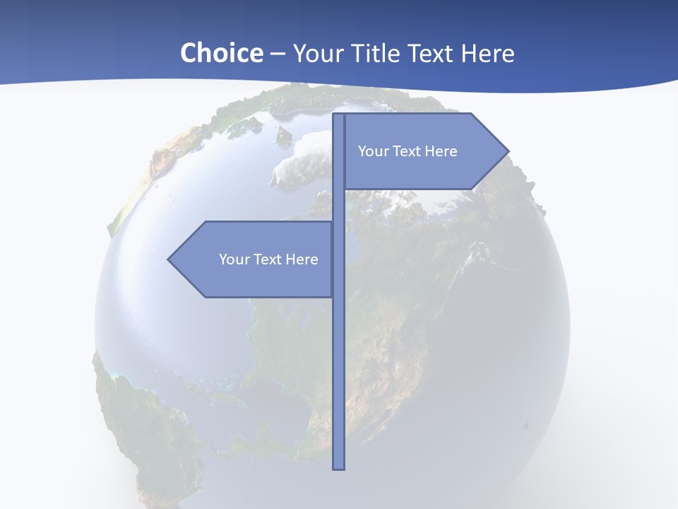 United Land Isolated PowerPoint Template