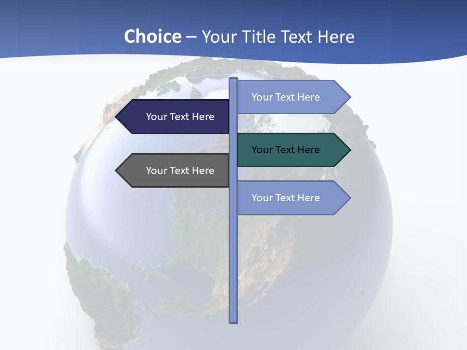 United Land Isolated PowerPoint Template