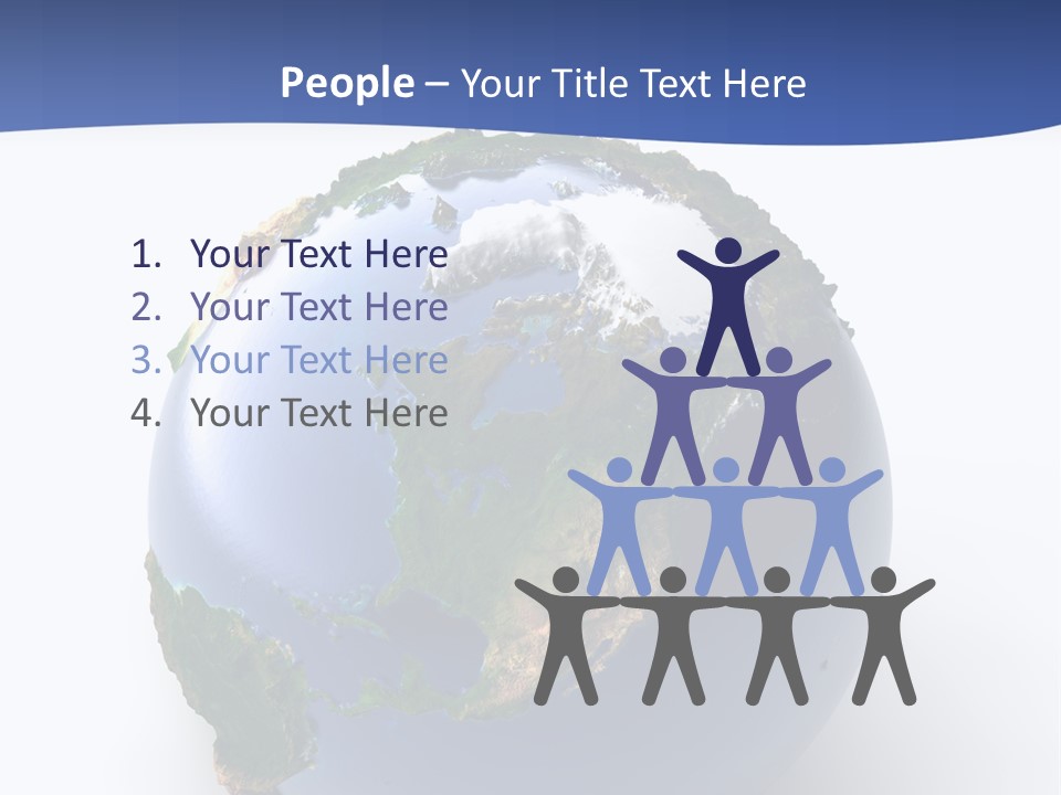 United Land Isolated PowerPoint Template