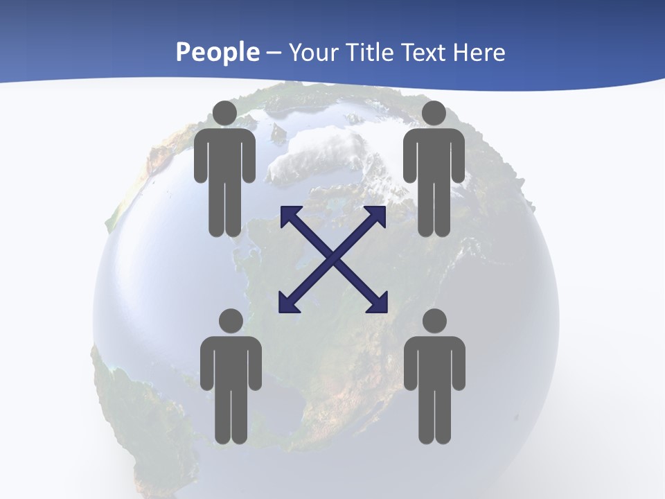 United Land Isolated PowerPoint Template