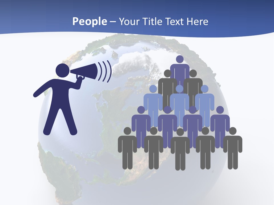 United Land Isolated PowerPoint Template