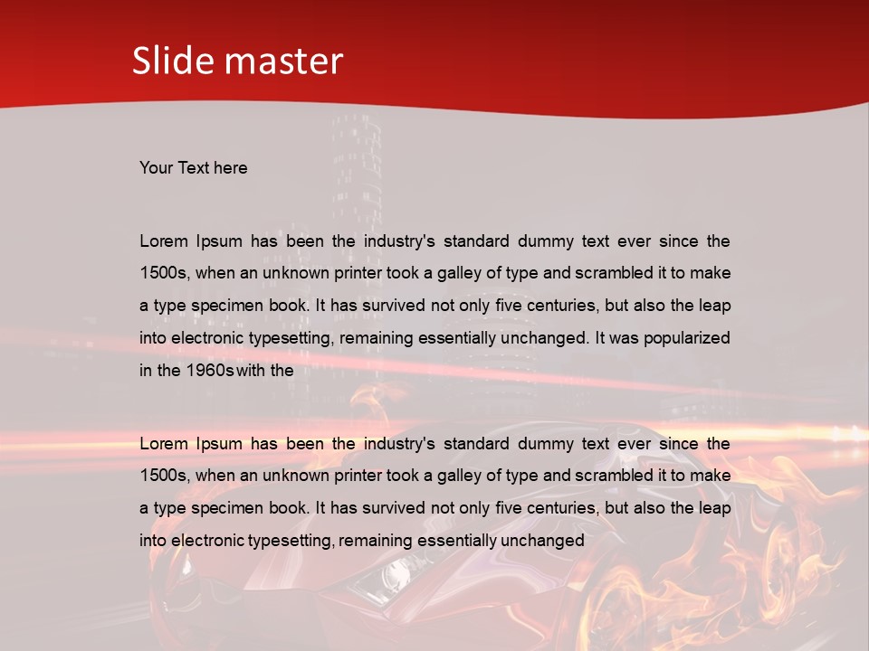 Tail Trails Light PowerPoint Template