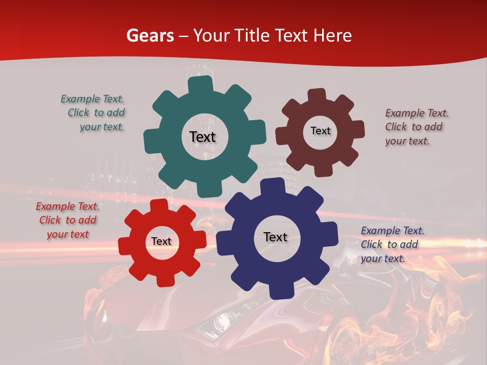 Tail Trails Light PowerPoint Template