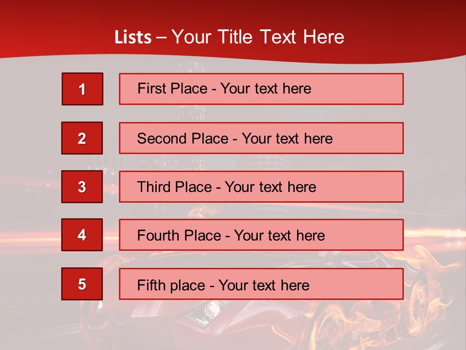 Tail Trails Light PowerPoint Template