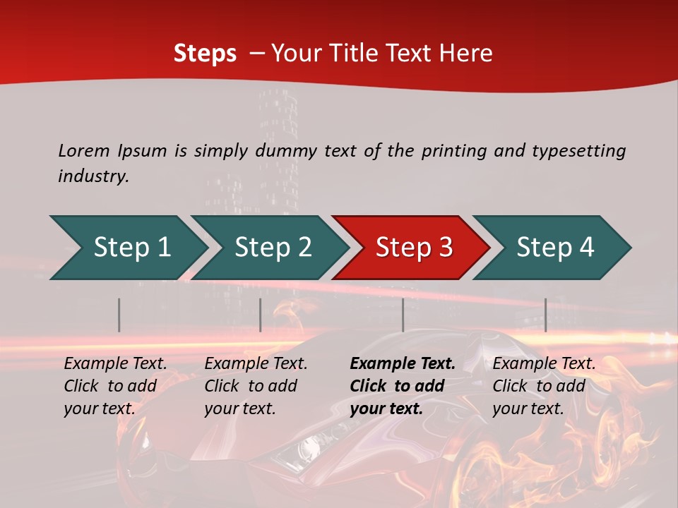 Tail Trails Light PowerPoint Template