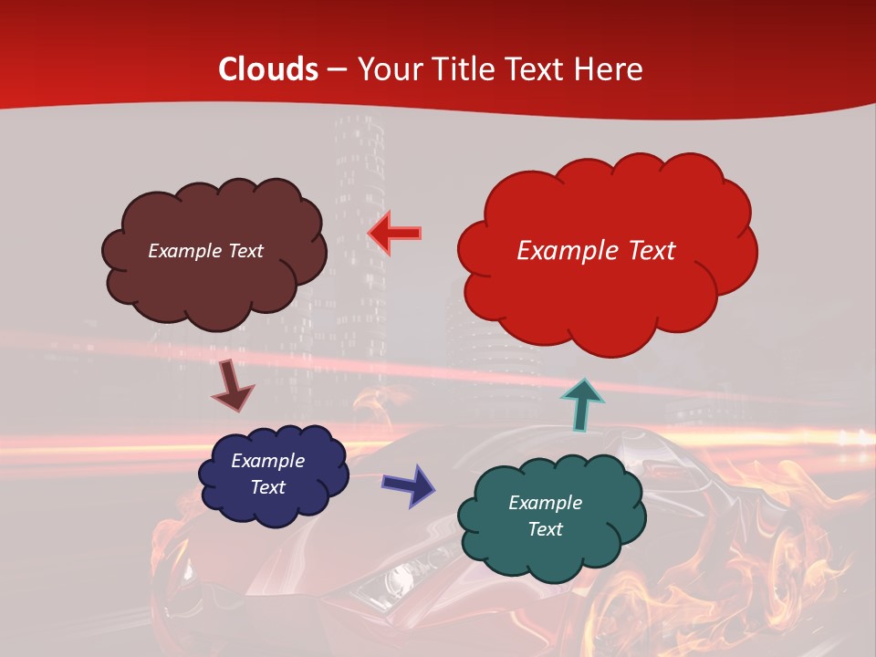 Tail Trails Light PowerPoint Template
