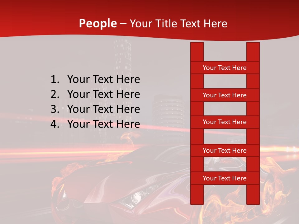 Tail Trails Light PowerPoint Template