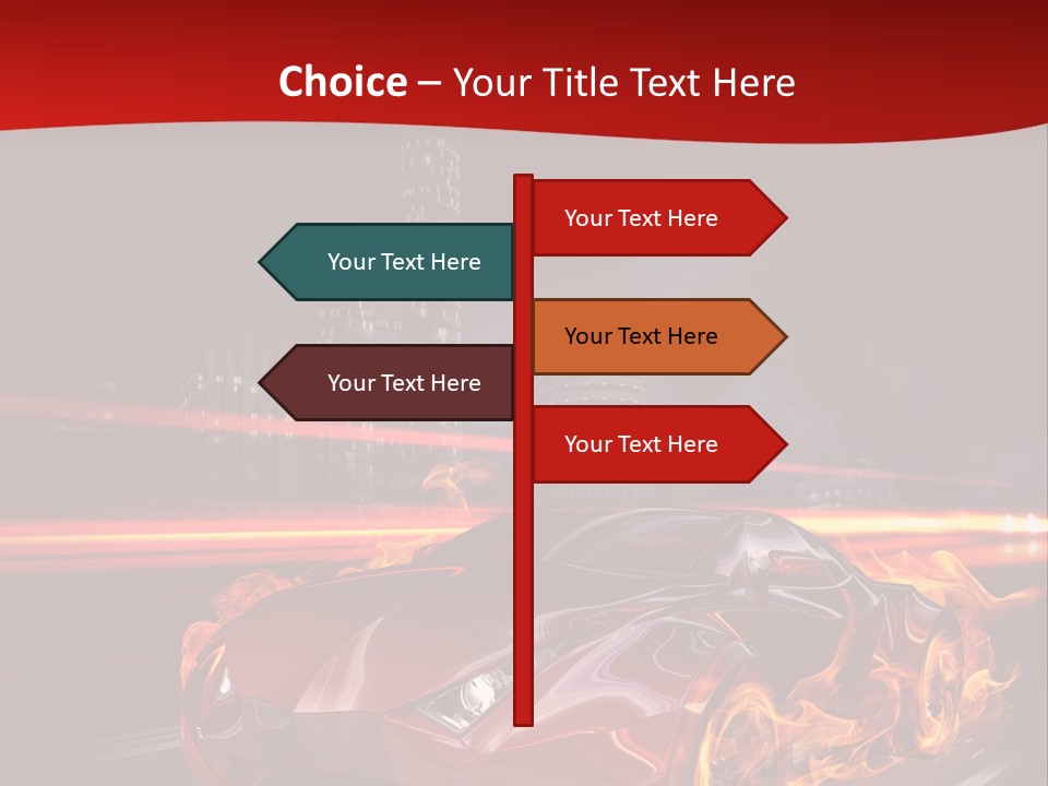 Tail Trails Light PowerPoint Template