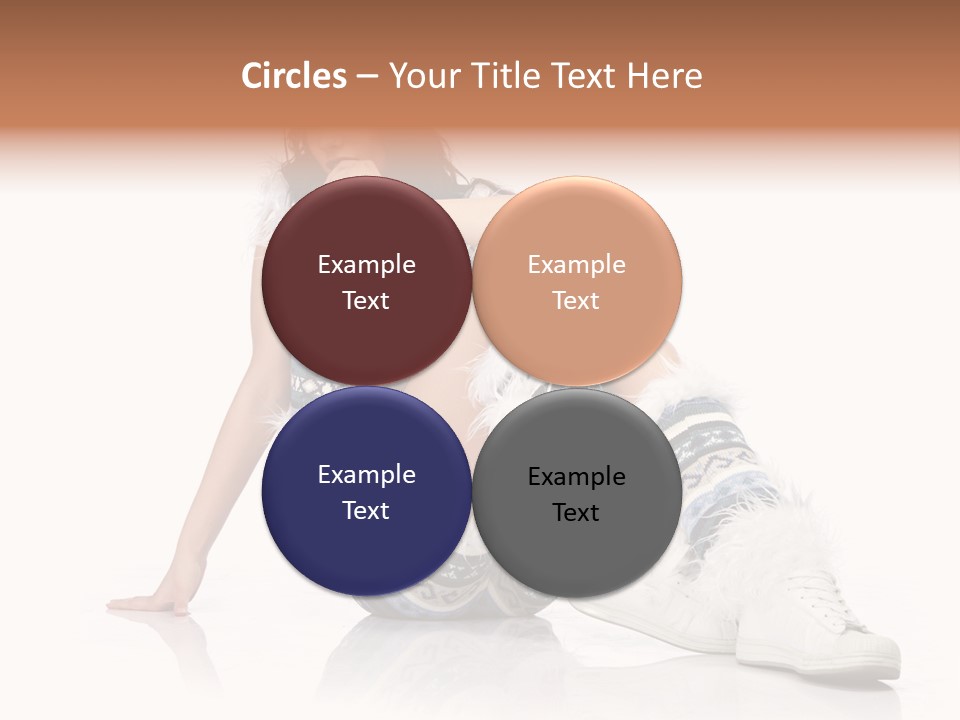 A Woman Sitting On The Ground With Her Legs Crossed PowerPoint Template