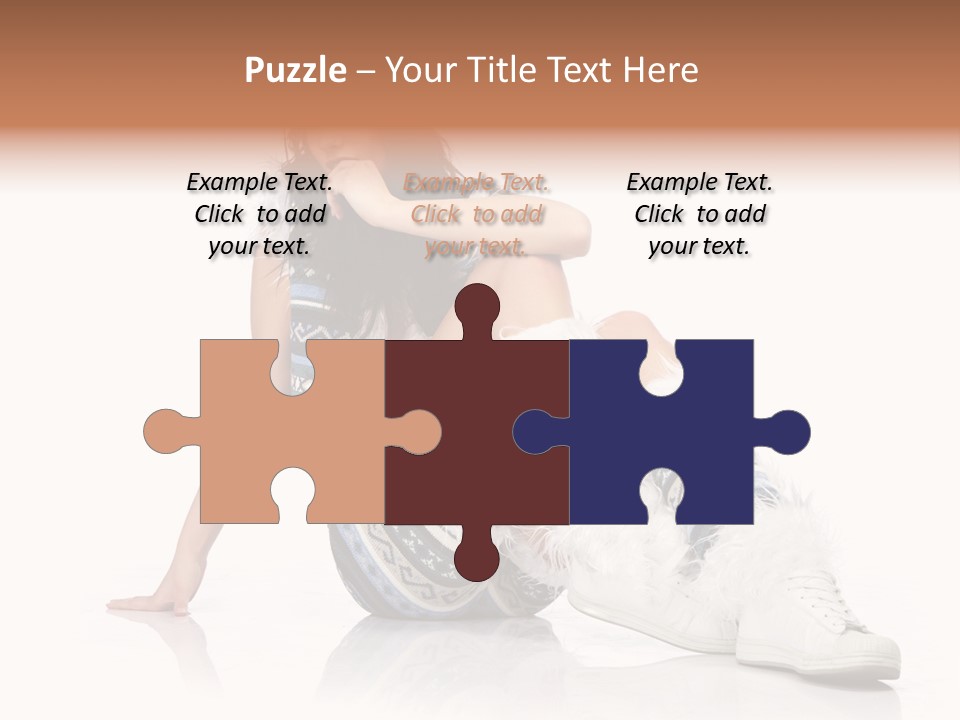 A Woman Sitting On The Ground With Her Legs Crossed PowerPoint Template