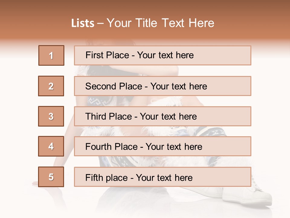 A Woman Sitting On The Ground With Her Legs Crossed PowerPoint Template