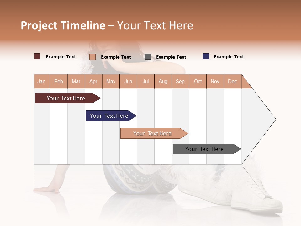 A Woman Sitting On The Ground With Her Legs Crossed PowerPoint Template