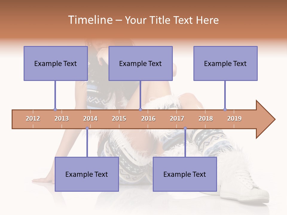 A Woman Sitting On The Ground With Her Legs Crossed PowerPoint Template