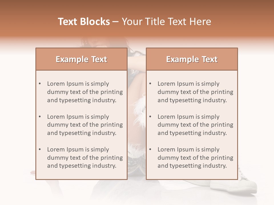 A Woman Sitting On The Ground With Her Legs Crossed PowerPoint Template