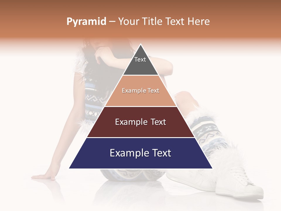 A Woman Sitting On The Ground With Her Legs Crossed PowerPoint Template