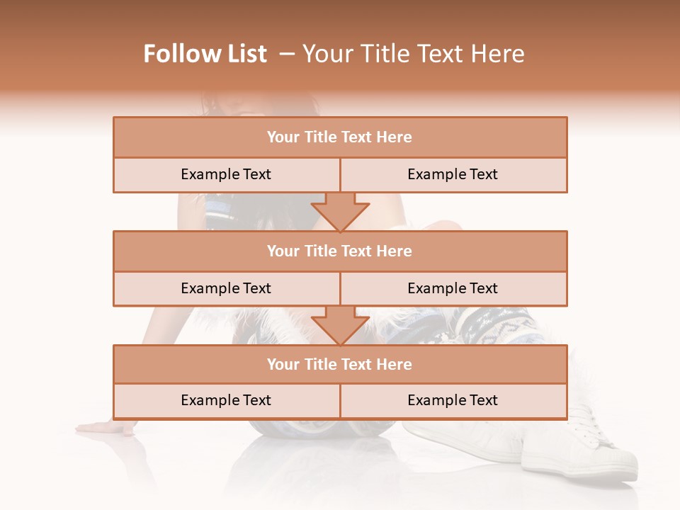A Woman Sitting On The Ground With Her Legs Crossed PowerPoint Template