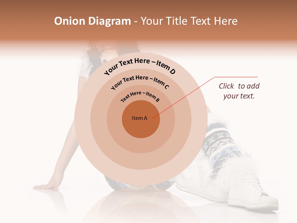 A Woman Sitting On The Ground With Her Legs Crossed PowerPoint Template