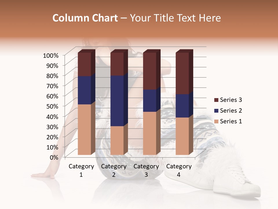A Woman Sitting On The Ground With Her Legs Crossed PowerPoint Template