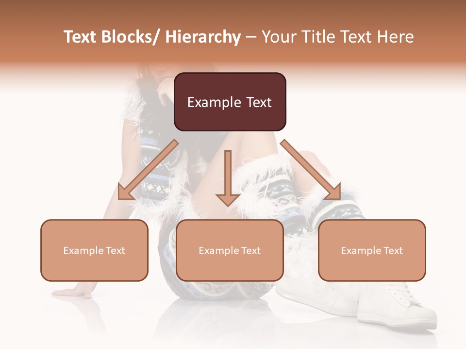 A Woman Sitting On The Ground With Her Legs Crossed PowerPoint Template