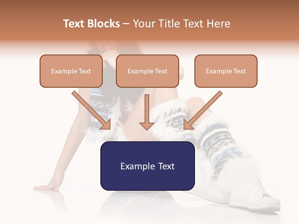 A Woman Sitting On The Ground With Her Legs Crossed PowerPoint Template